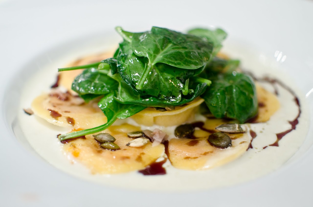 Pumpkin ravioli at Borkonyha