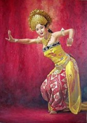 Lukisan penari Bali Lukisan penari Bali
