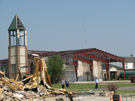 St Paul's United Methodist Church is on 26th Street in Joplin--the heart of the tornado-damaged area. (Photo credit: Jennifer Moore)