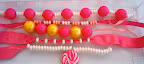 Candy on ribbons and strings. Candy on ribbons and strings.