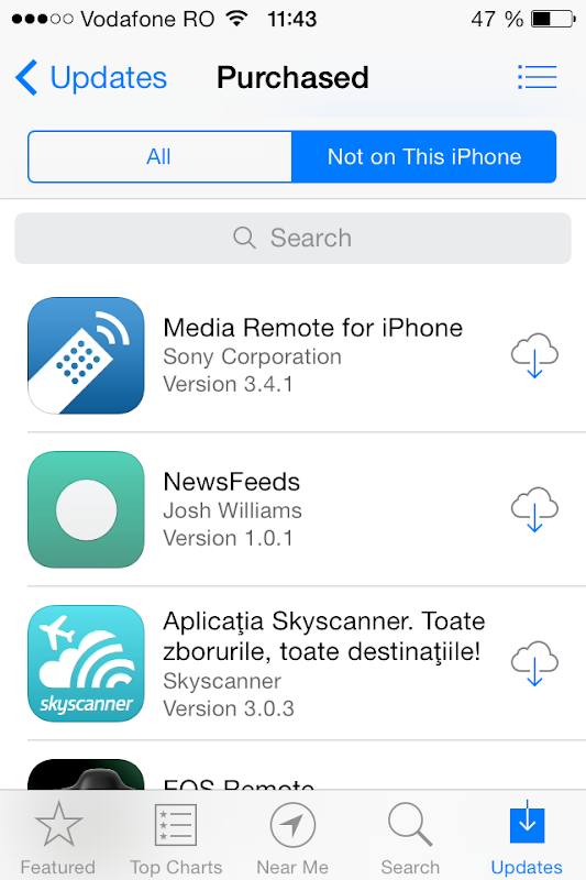 iPhone App Store all Purchased apps iPhone App Store all Purchased apps