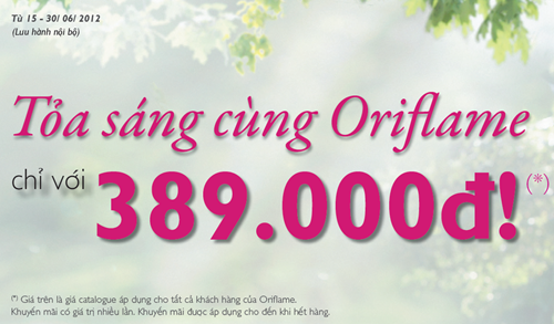 Oriflame 6-2012: Bộ set quà tặng giảm giá