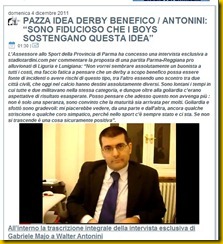 pazza idea derby benefico antonini sì