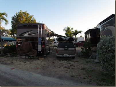 our site #160 at sunshine key, wide and plenty long..no view