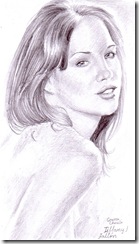 Tiffany Fallon pencil drawing portrait