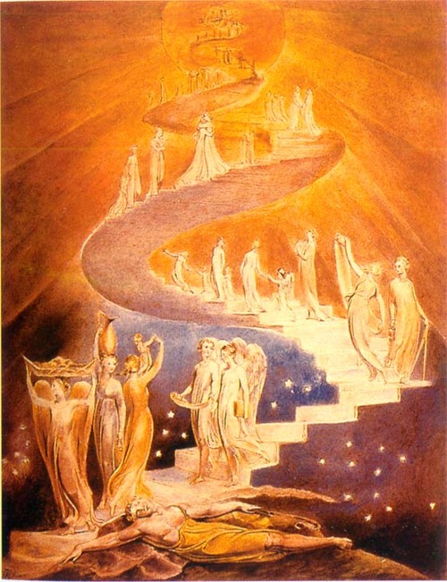 Jacobs Ladder 1800 By William Blake, William Blake