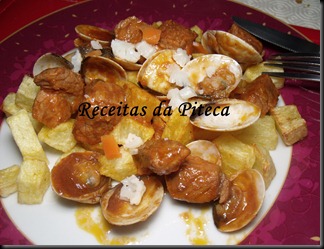 Carne de porco à Alentejana Carne de porco à Alentejana