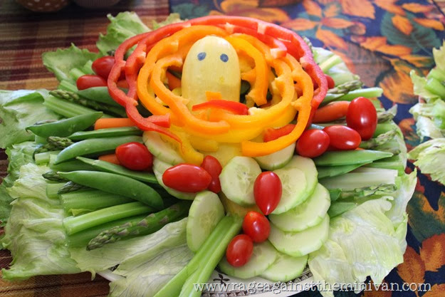 thanksgiving turkey veggie appetizer 