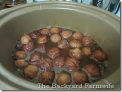 cranberry merlot meatballs - The Backyard Farmwife