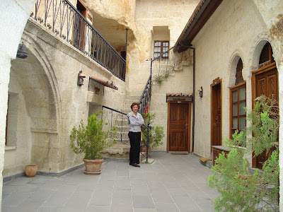 Day 5: The courtyard of our lovely boutique hotel in Cappadocia