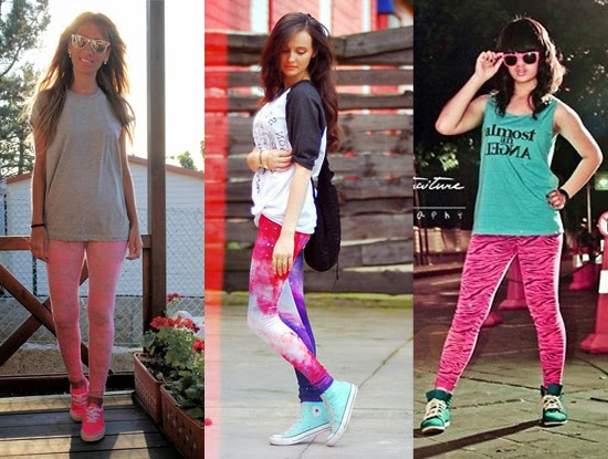 tenis com calça legging
