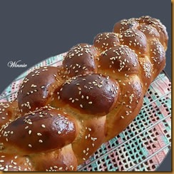 Soft Challah with whole and rye wheat - D
