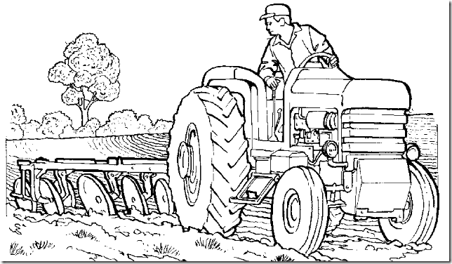 tracktor plowing