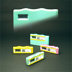 Radiation Monitoring Badges from Chiyoda Technol. All children in Fukushima Prefecture will wear these. Chiyoda Technol