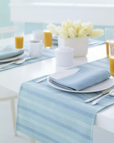 Feels like summer: http://www.marthastewart.com/good-things/dress-up-a-table-runner