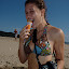 Lauren eating