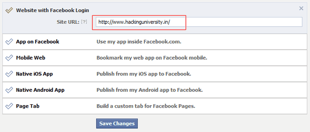 facebook app settings