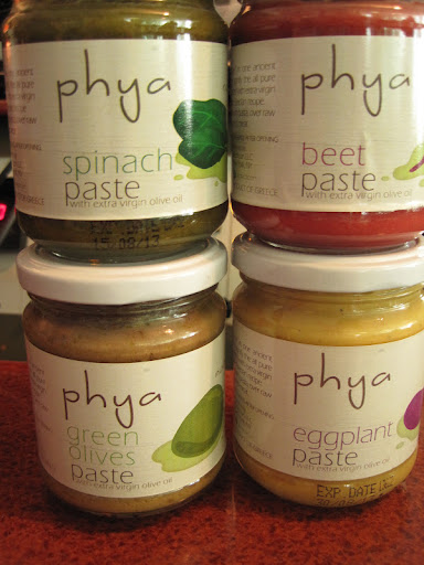 Along with sharing the olive oil and Maria also generously gave us some Greek condiments.