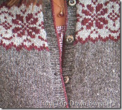 Top Down Sweater Alpine Cardigan