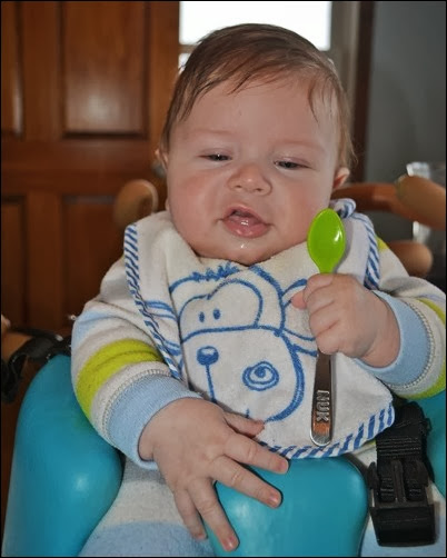 Baby Doc second day solid food Baby Doc second day solid food