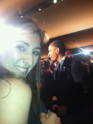 This photo was taken right before I shook President Obama's hand. Thanks for taking it, Radhika!