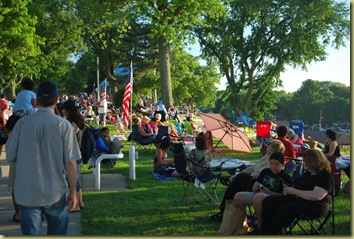 St Joshep at the Bluff waiting for the Fireworks