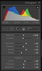 lightroom histogram