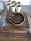 Wood plate and bowl options for our 