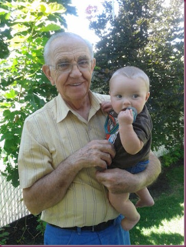 Great Grandpa Pedersen and Curtis 2