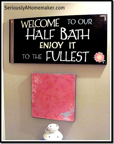 welcome to our half bath enjoy it to the fullest