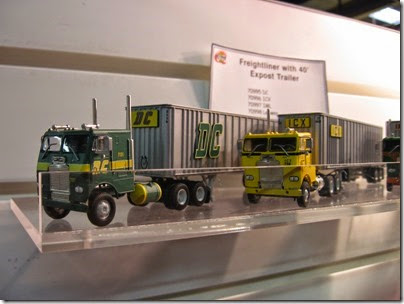 IMG_5337 HO-Scale Freightliner Trucks & 40-foot Exterior-Post Trailers by Athearn at the WGH Show in Portland, OR on February 17, 2007