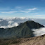 Starting to descend as some clouds roll in around Raung