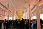 We knew the chandelier had to be big so it wouldn't get lost in our clerestory space (it’s more than 7,000 square feet), and the result didn't disappoint! Light-up 