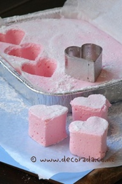 heart marshmallows