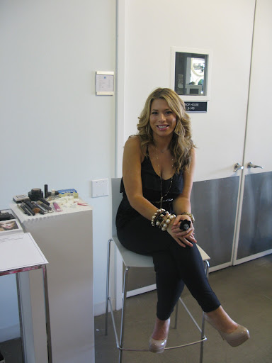 Daisy from Paul Labrecque Salon who did makeup and eye lashes at the event last night. It was a huge hit!