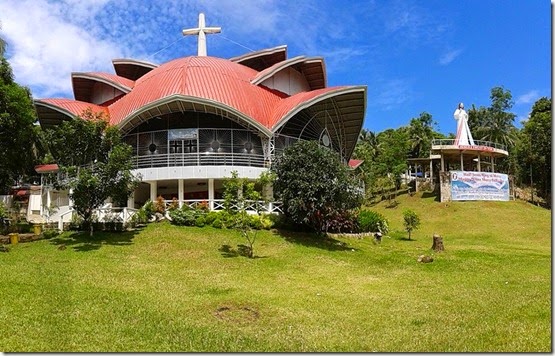 Jesus king of mercy chapel and the statue