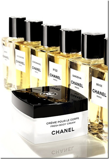 chanel perfume body cream