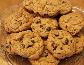 Peanut Butter and Oatmeal Chocolate Chip Cookies