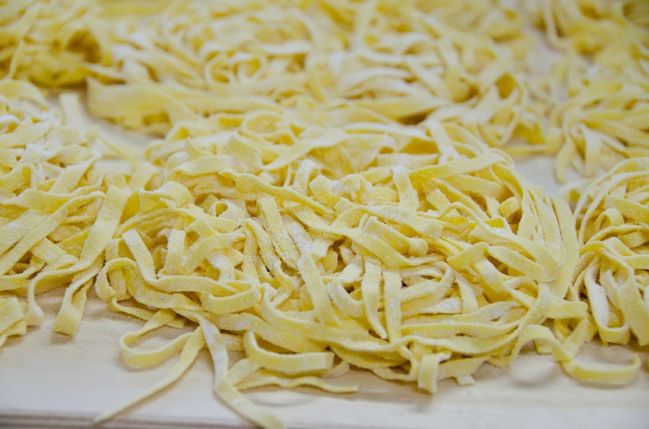 Handmade pasta noodles