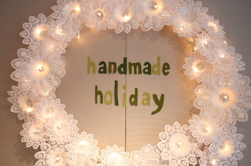 Here's a close up of the wreath Rachel made as well as the theme for the event 