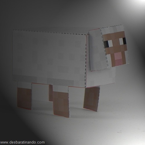 Paper Toys minecraft ovelha Paper Toys minecraft ovelha