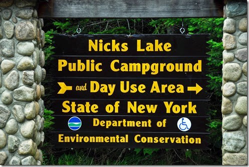 Nicks Lake Sign