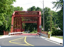 4240 Indiana - Goshen, IN - Lincoln Highway (Chicago Ave) - historic 1898 metal truss Indiana Ave Bridge over Elkhart River