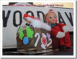 Recycleable gingerbread house project 009