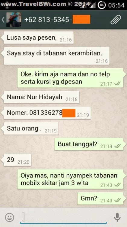 Pesan Travel Tabanan Banyuwangi - Pagi Pesan Travel Tabanan Banyuwangi - Pagi