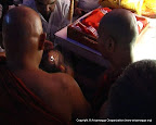 Most Ven Ariyadhamma Maha Thero Lighting up a Candle