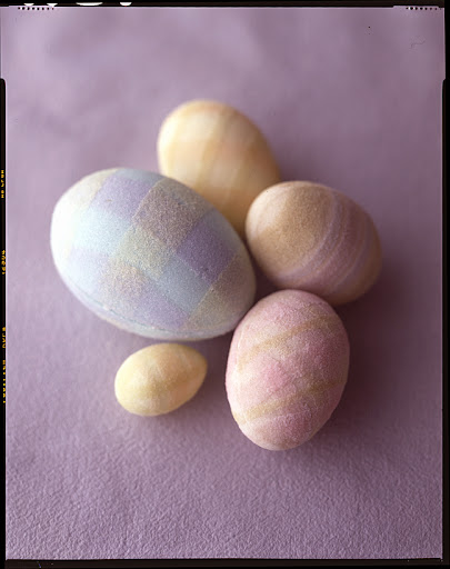 How cute are the plaid and stripe patterns on these eggs!