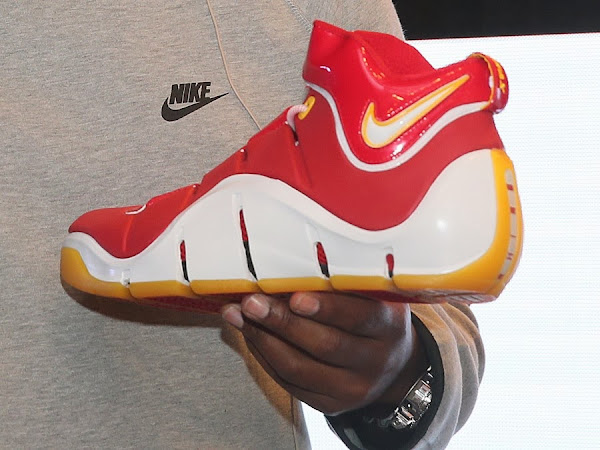 Charles Williams Wears 8220White Collection8221 Zoom LeBron III at Nike Event in Beijing