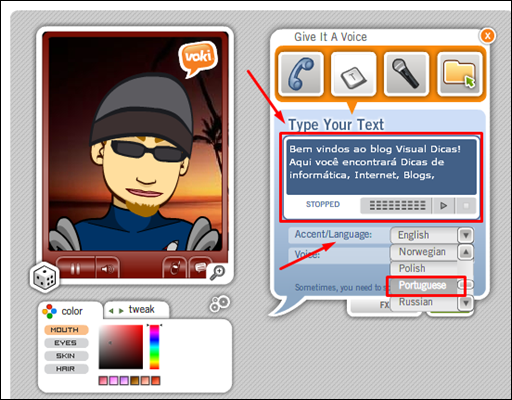 Como criar um avatar que fala para colocar no site ou blog - Visual Dicas Como criar um avatar que fala para colocar no site ou blog - Visual Dicas