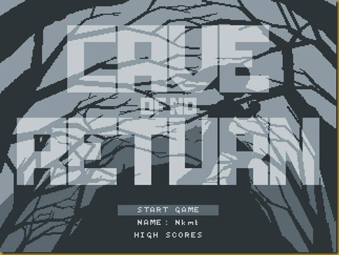 Cave of no return タイトル Cave of no return タイトル